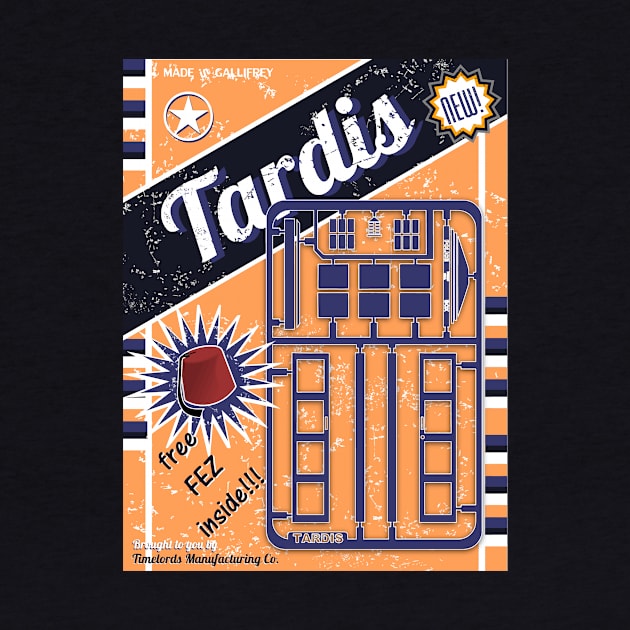 VINTAGE TARDIS TOY BOX KIT by KARMADESIGNER T-SHIRT SHOP